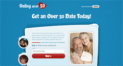 Desktop Screenshot of datingover50.co.za